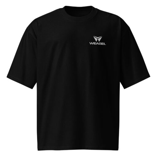T-shirt oversized Noir avec logo brodé  "Collection Originals" – Image 2