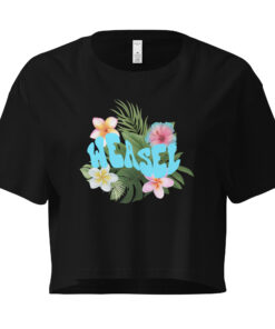 Crop top "Logo turquoise" - "Collection Glow Girl"