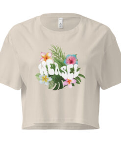 Crop top "Logo blanc" - "Collection Glow Girl"