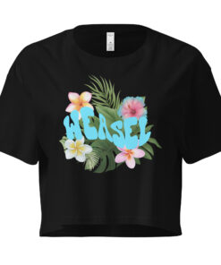 Crop top "Logo turquoise" - "Collection Glow Girl"